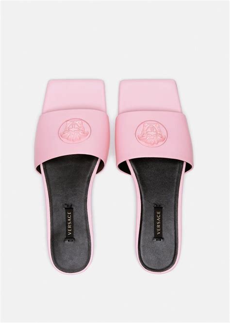 versace pink flats